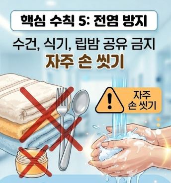 입술 포진 빨리낫는법