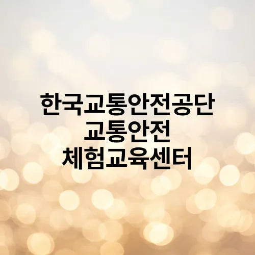 한국교통안전공단 교통안전 체험교육센터