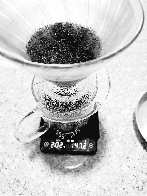 8g레시피와 13g레시피: 소량의 원두로 브루잉 해보자_8g_마무리