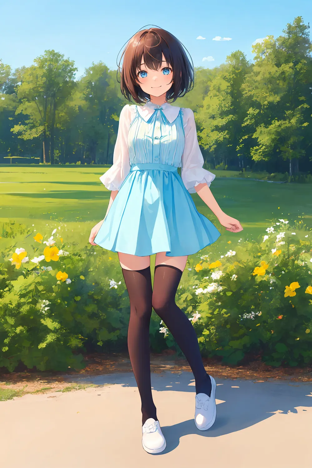 은발 금발 캐릭터 AI그림