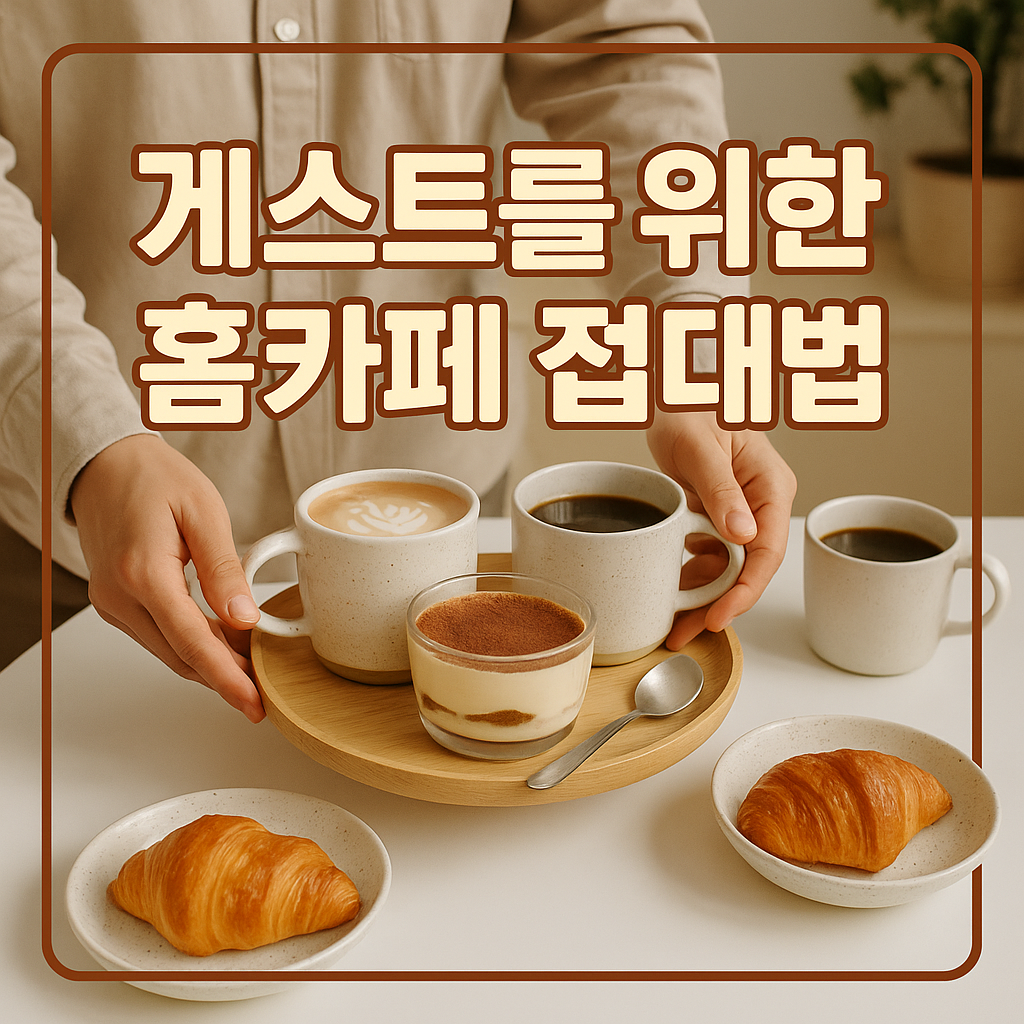게스트를 위한 홈카페 접대법