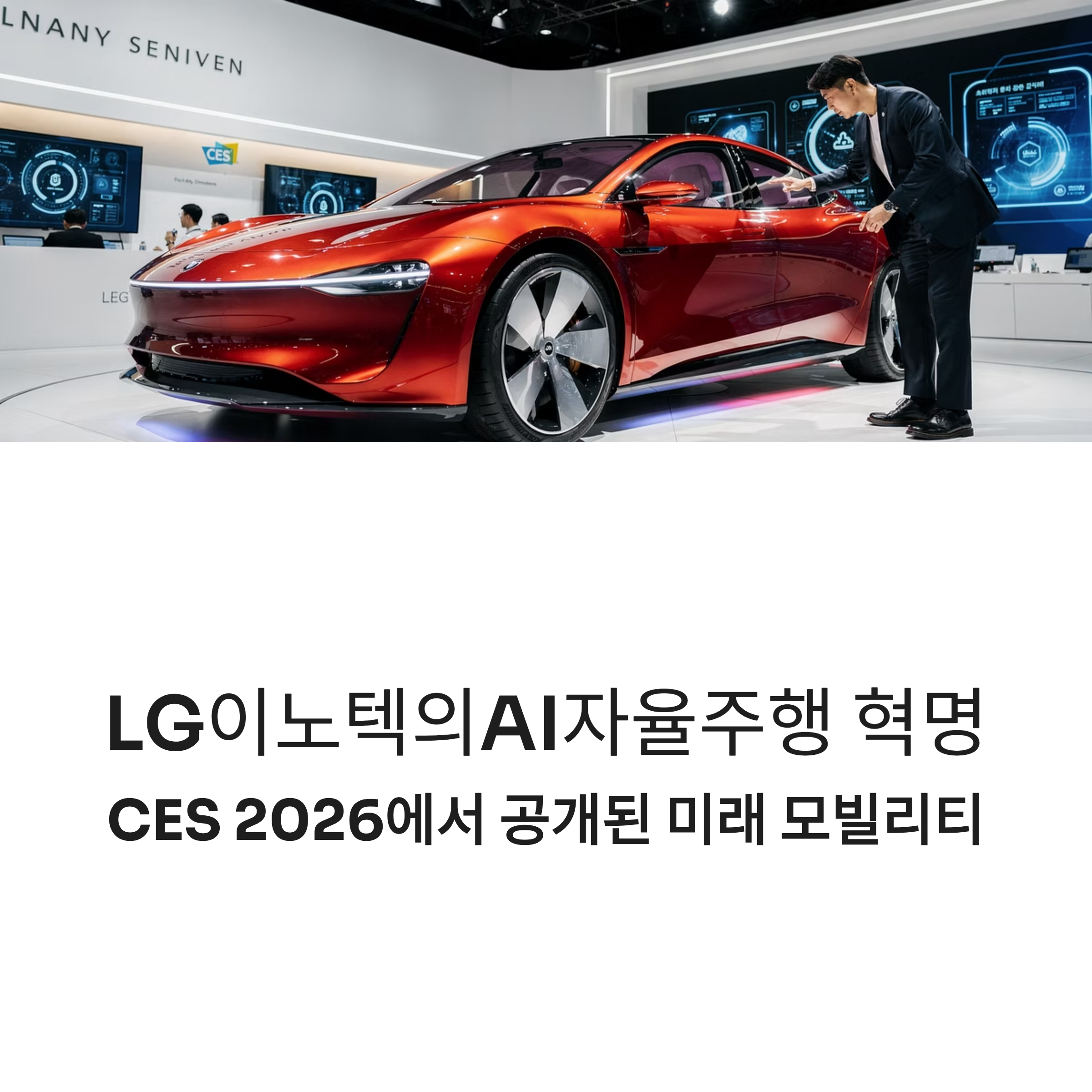 LG이노텍, CES 2026서 ‘AI 자율주행 전장 기술’ 전면 공개