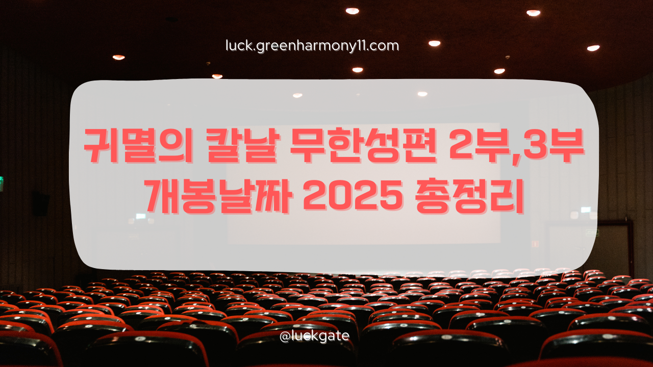 귀멸의 칼날 무한성편 2부,3부