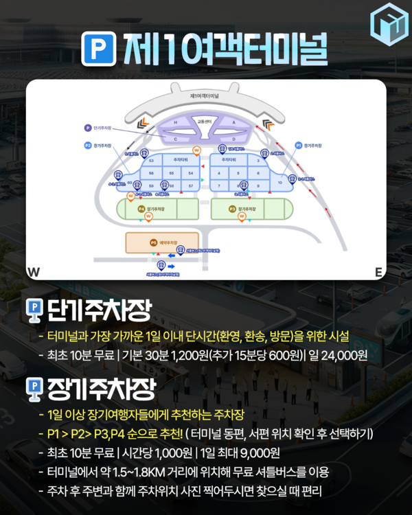 인천공항-제1여객터미널-주차장
