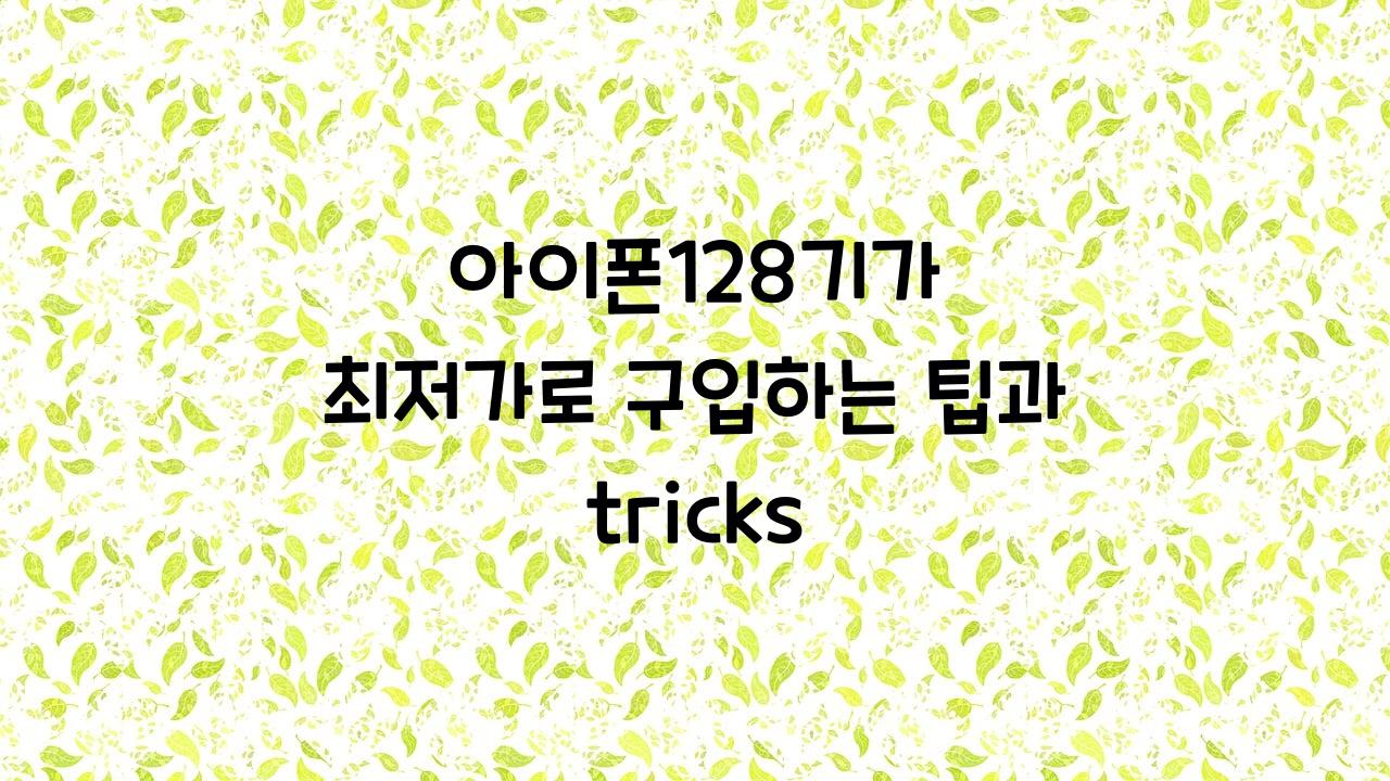 아이폰128기가