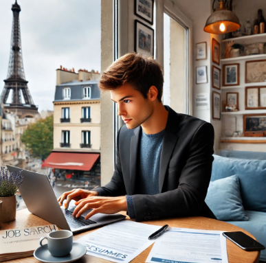 프랑스에서 구직활동하는 모습