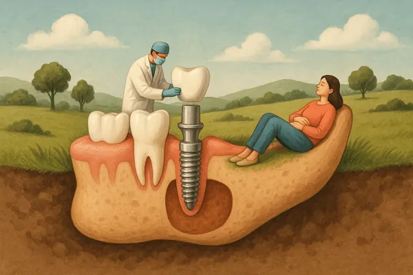 치조골 상태 확인과 준비 과정