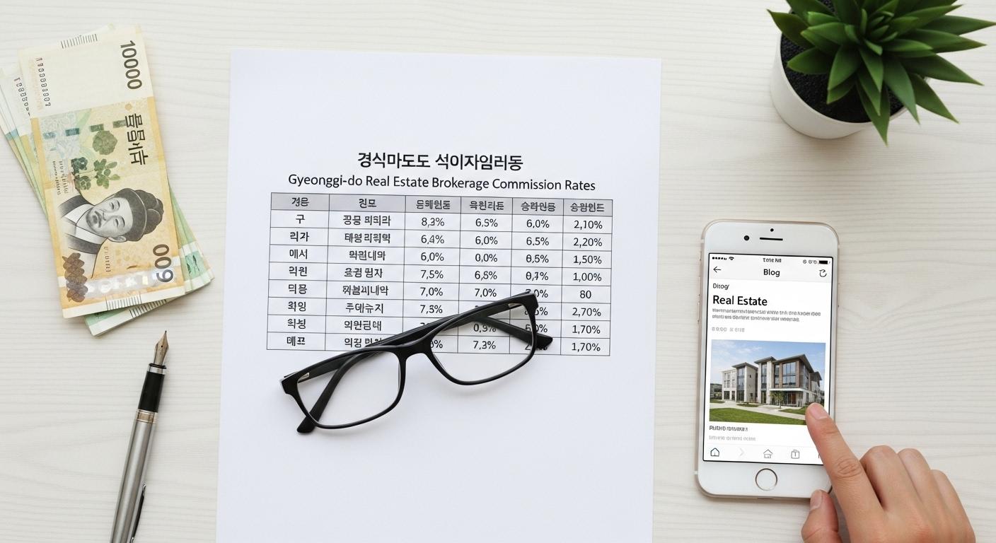 경기도 부동산 중개수수료율표