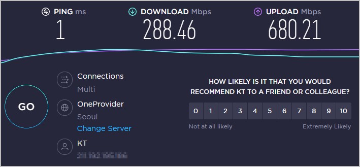 인터넷 속도 측정 사이트
