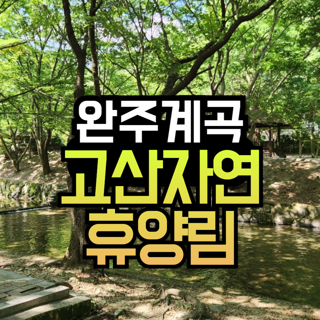 고산자연휴양림 예약 대전근교 계곡 물놀이 전북 완주