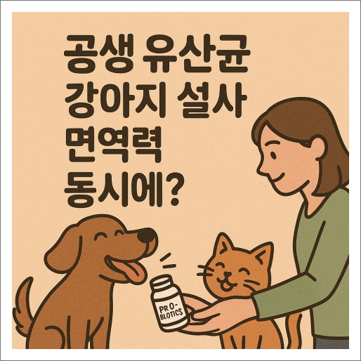 공생&nbsp;유산균&nbsp;강아지&nbsp;설사&nbsp;면역력&nbsp;동시에?
