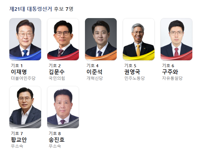 대통령 선거 후보