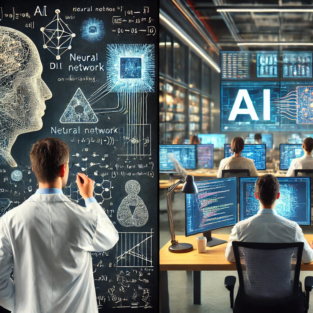 연구원과 엔지니어 모습