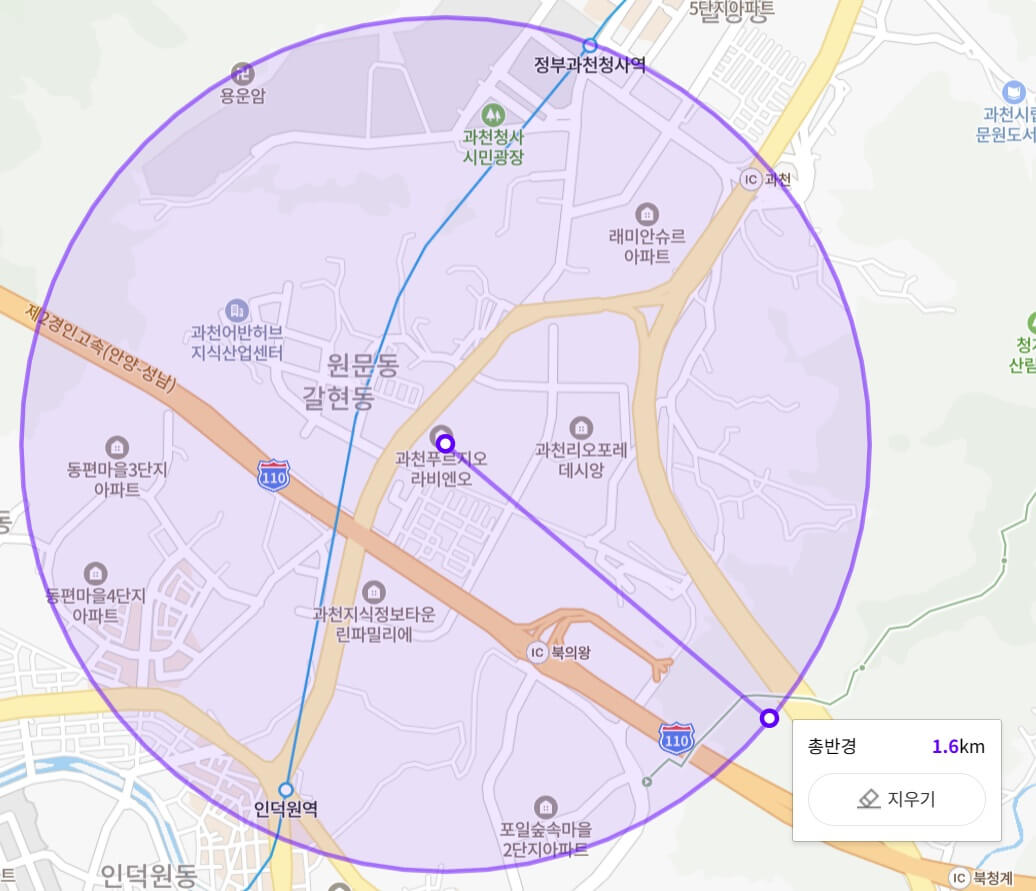 과천 푸르지오라비엔오 르센토데시앙 교통