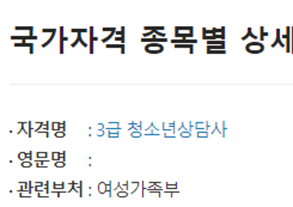청소년 상담사