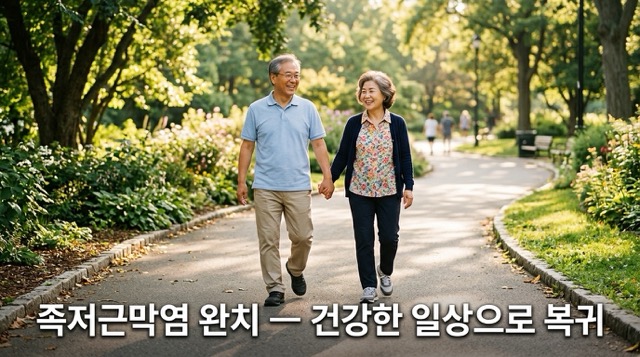 족저근막염 완쾌 후 건강한 일상