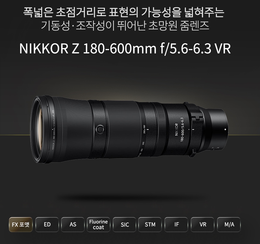 NIKKOR Z 180-600mm