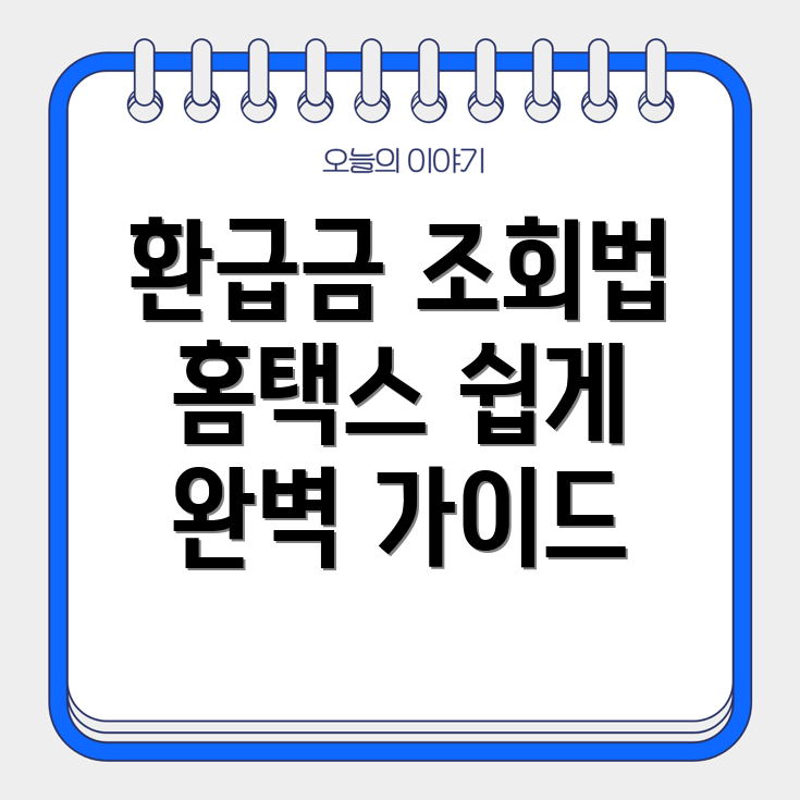 국세환급금 조회