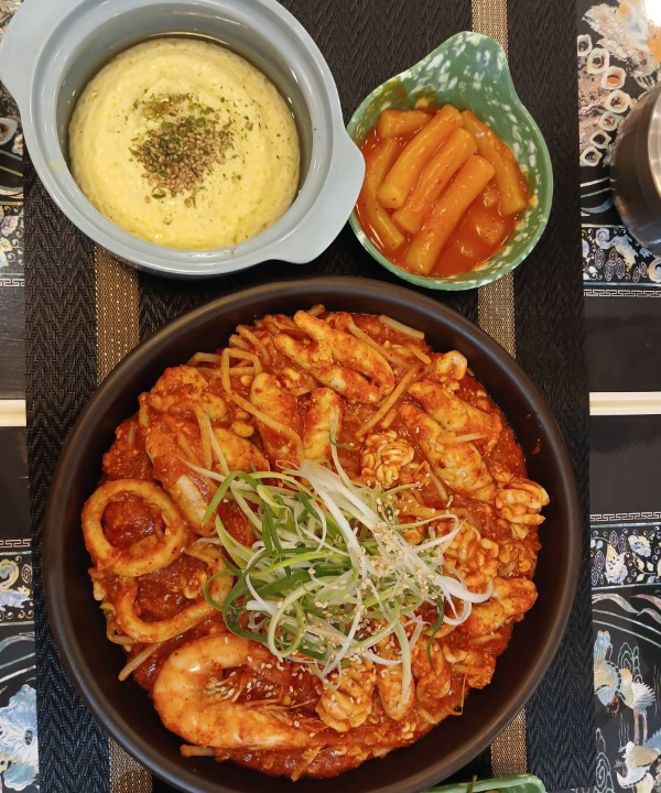 대감찜 메뉴 항공샷