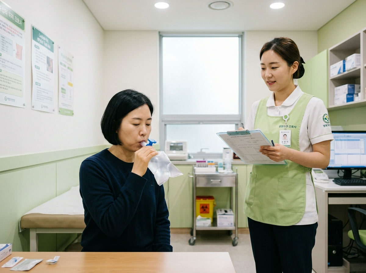 SIBO 호기 검사 방법 날숨 채취 봉투