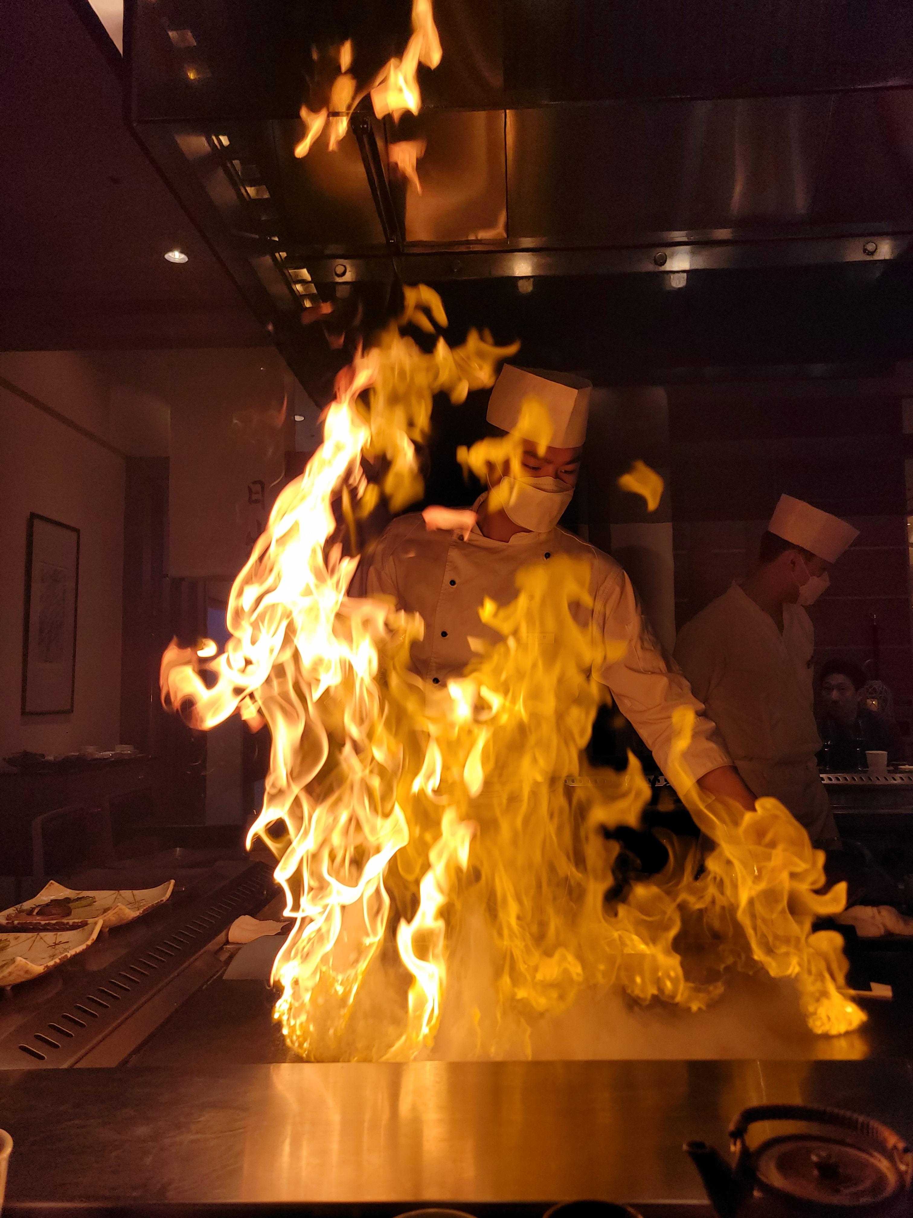 히노데 디너 철판오마카세 요리