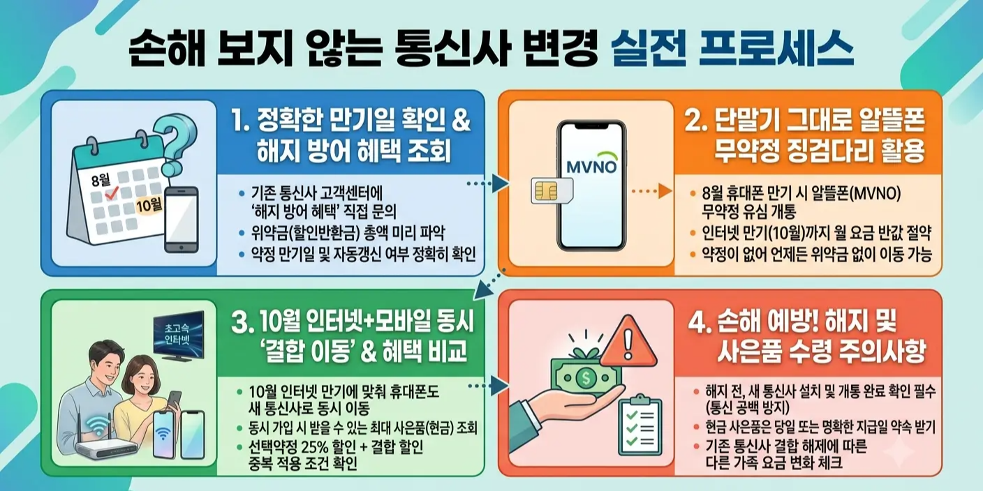 손해 보지 않는 실전 변경 프로세스 및 주의사항