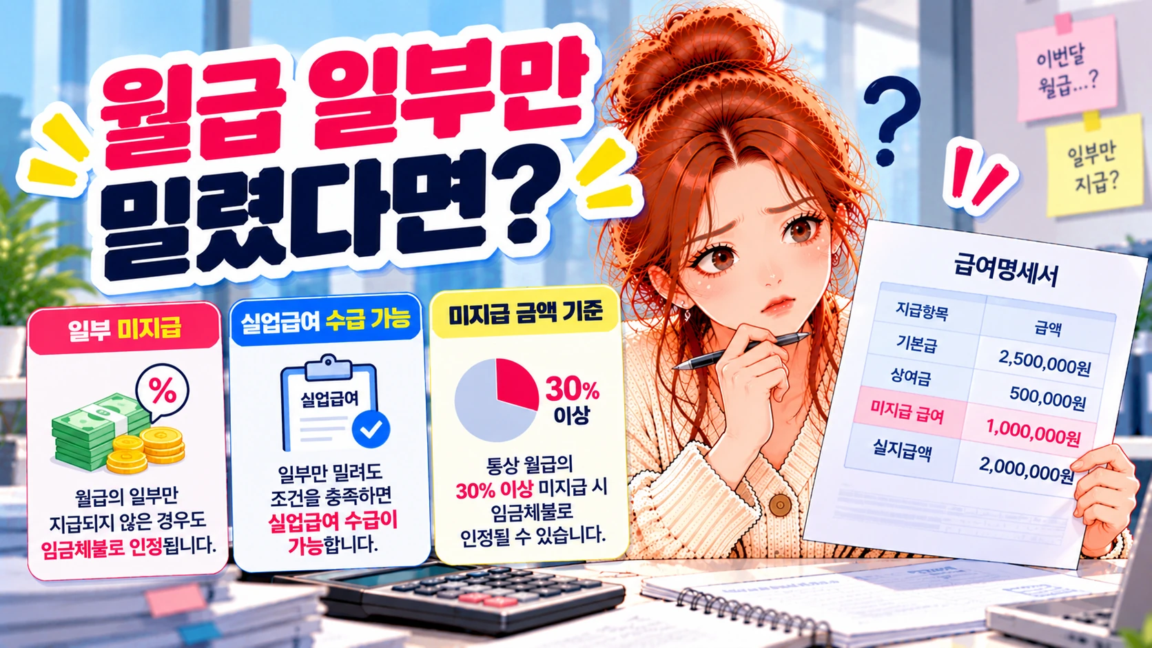 실업급여-임금체불-일부미지급