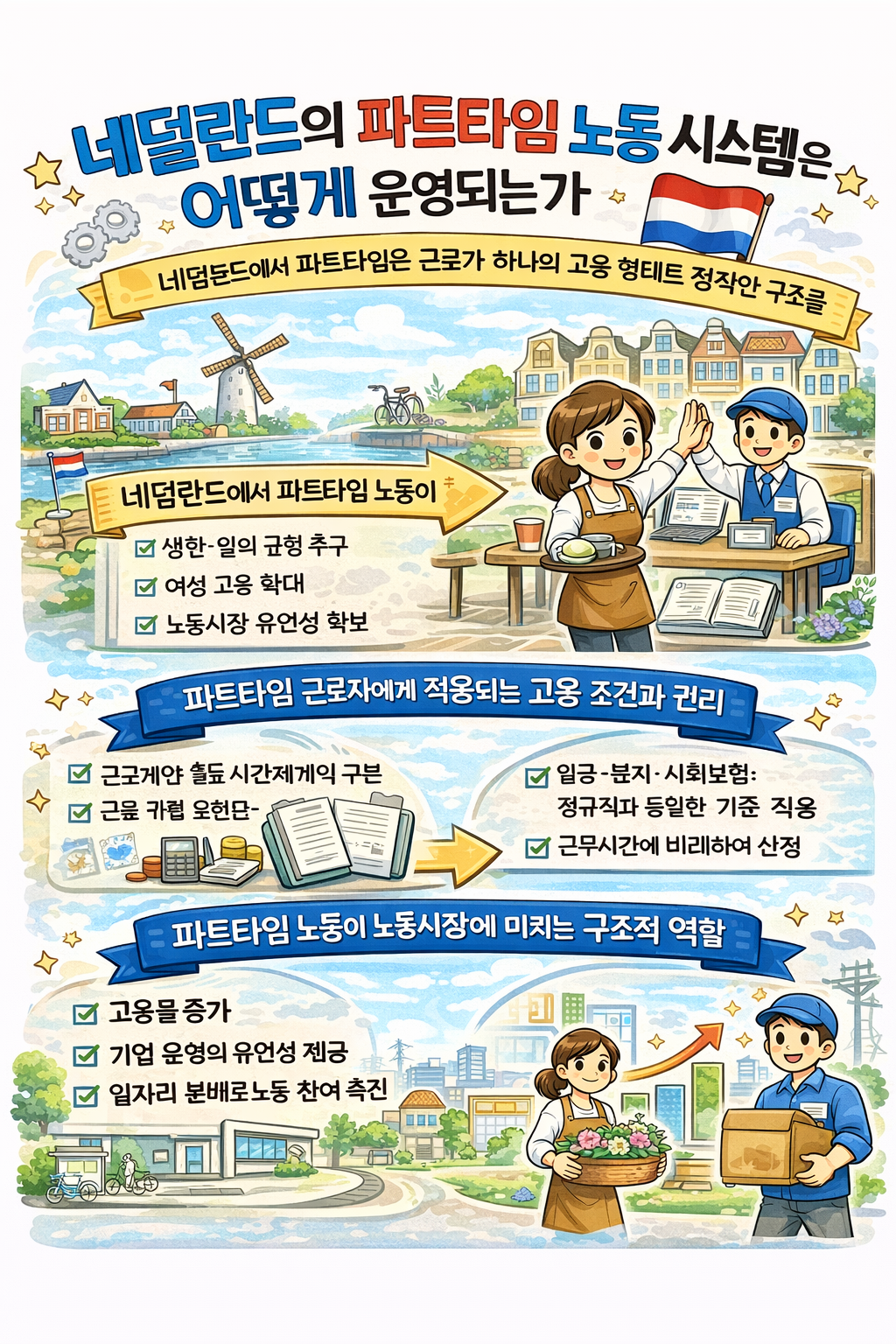 네덜란드의 파트타임 노동 시스템은 어떻게 운영되는가