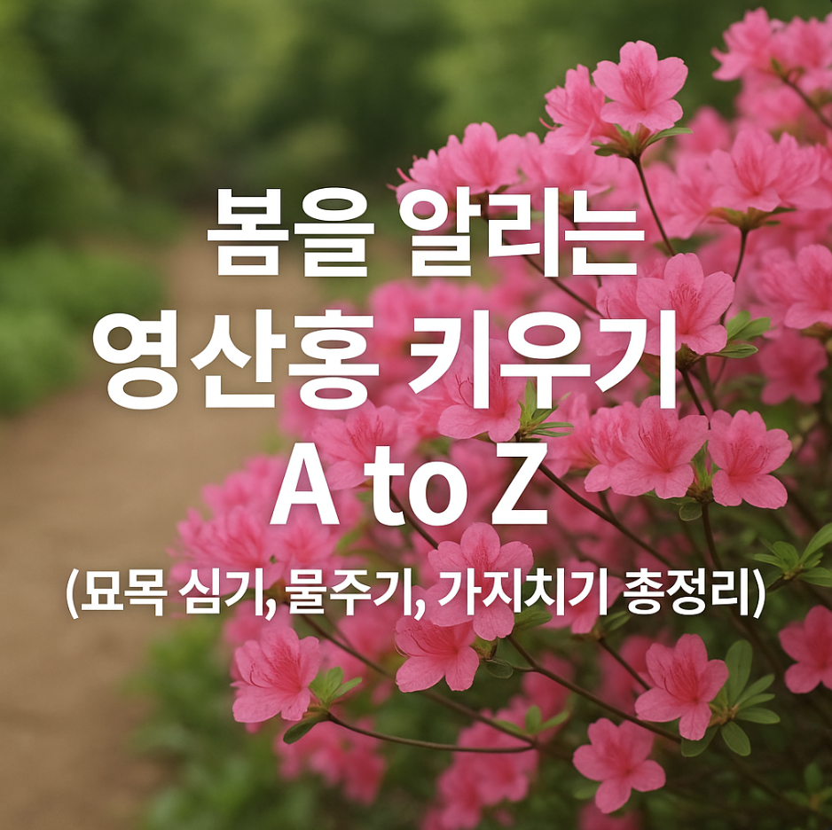 봄을 알리는 영산홍 키우기 A to Z (묘목 심기, 물주기, 가지치기 총정리)