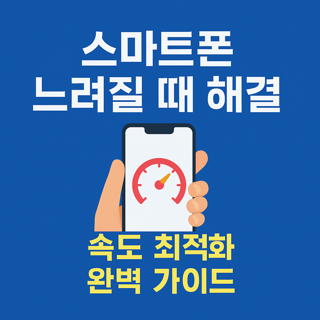 스마트폰 느려질 때 해결법 &ndash; 속도 최적화 완벽 가이드