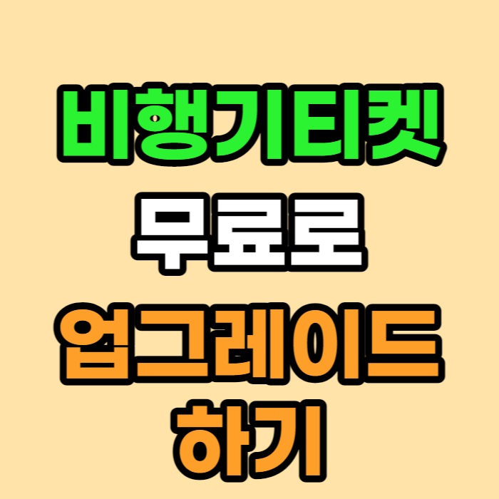 비즈니스석 업그레이드하기
