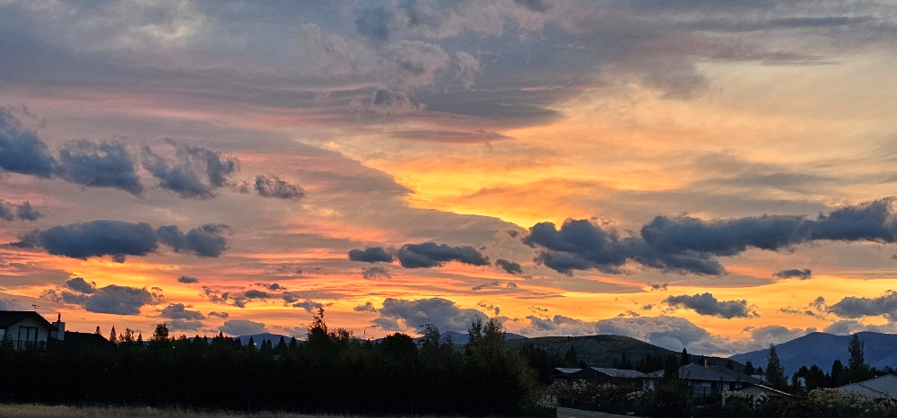 트와이젤에서 본 멋진 저녁 노을