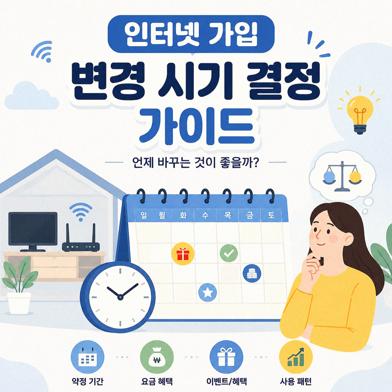 인터넷 가입 변경, 언제 바꾸는 것이 좋을까