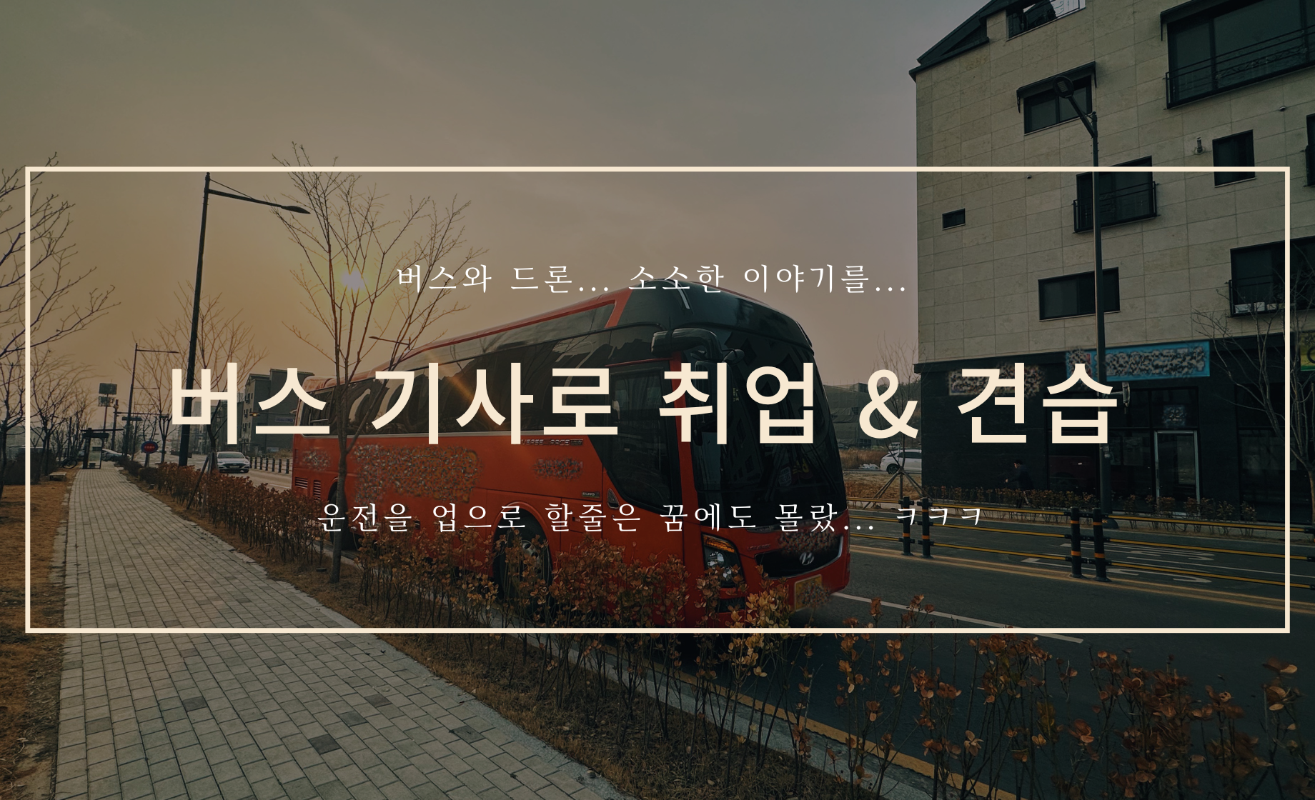 버스 기사로 취업 커버