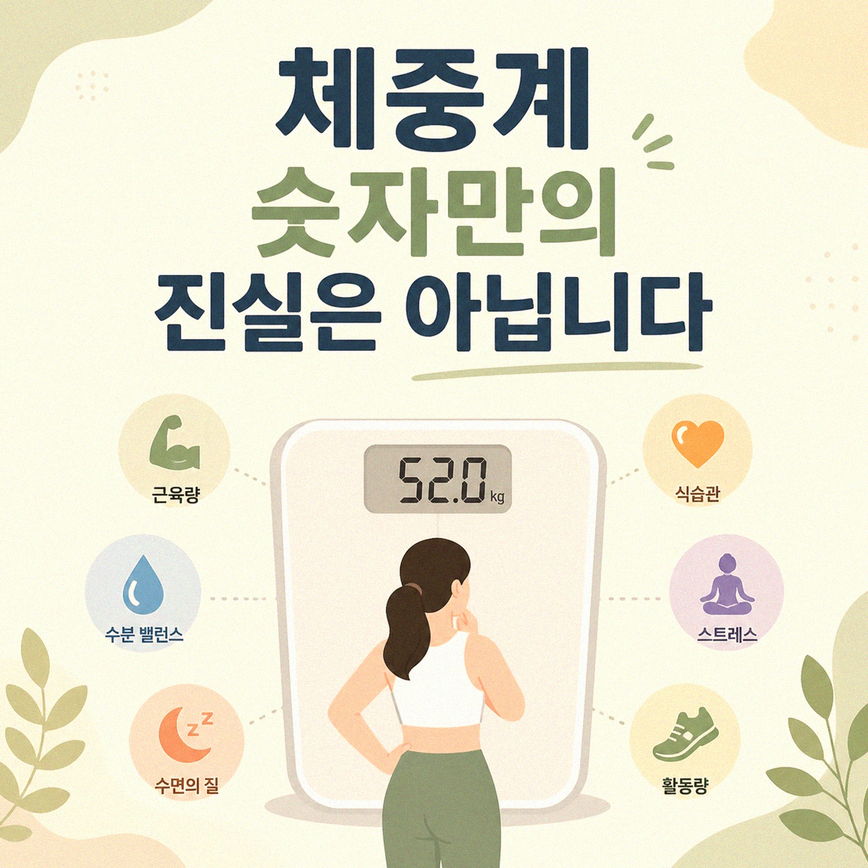 체중계 숫자만 믿으시나요 근육과 지방의 무게 차이