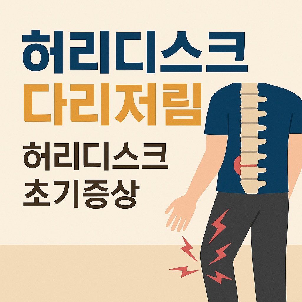 허리디스크 다리저림 썸네일 이미지