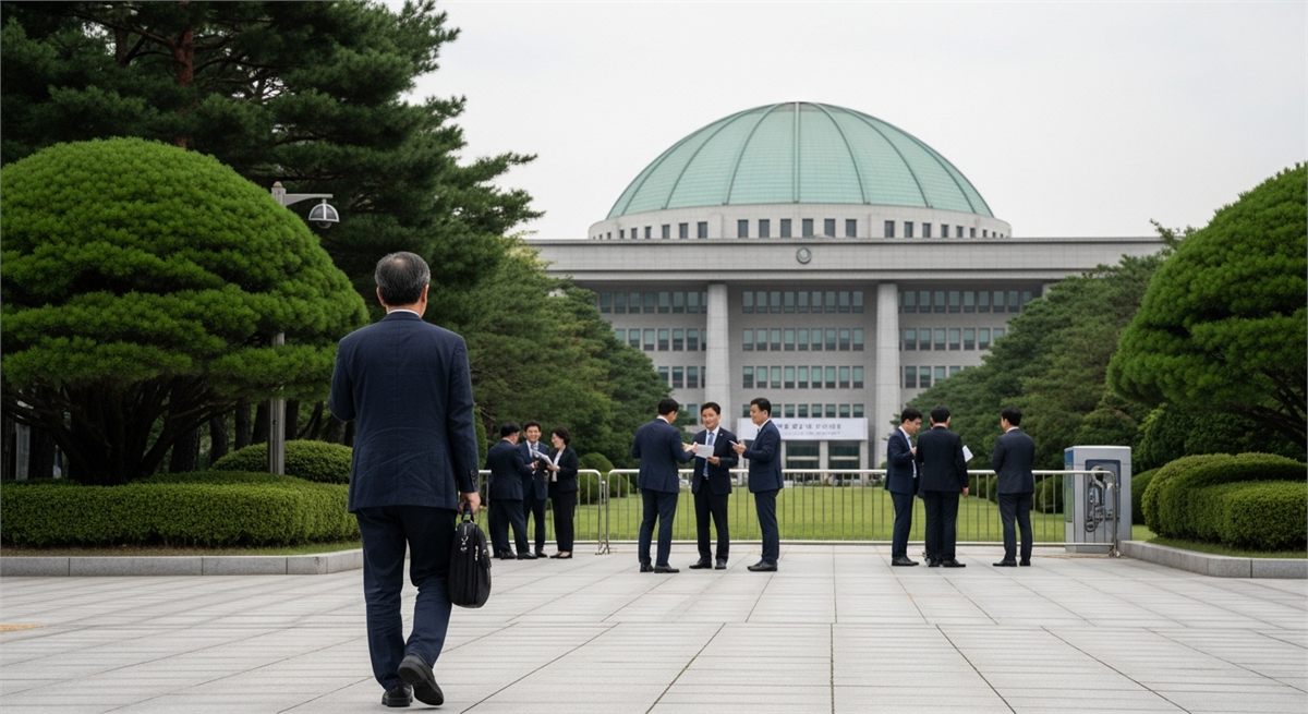 정책 논의 분위기를 떠올리게 하는 서울 국회 인근 풍경