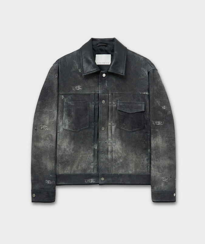 {청자켓} 우주를 줄게 11회 :: 배인혁(선태형) / 언지미크 UNGIMMICK 가죽카라 데님 자켓