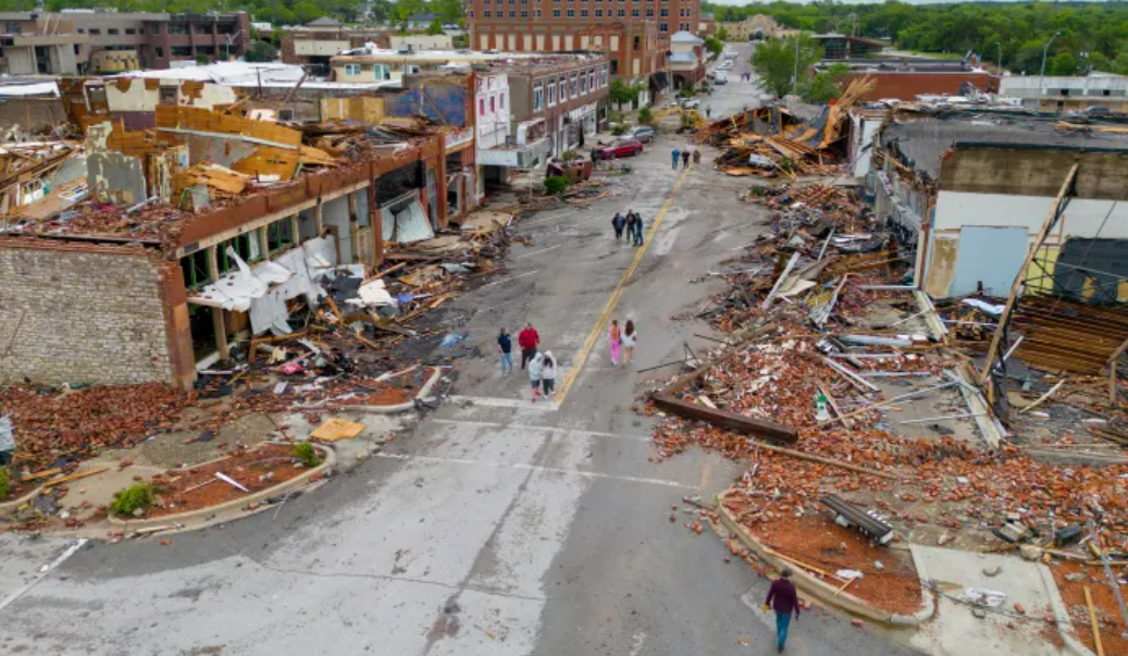 미국 설퍼 마을 피해