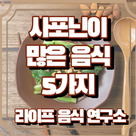 사포닌이 많은 음식 5가지