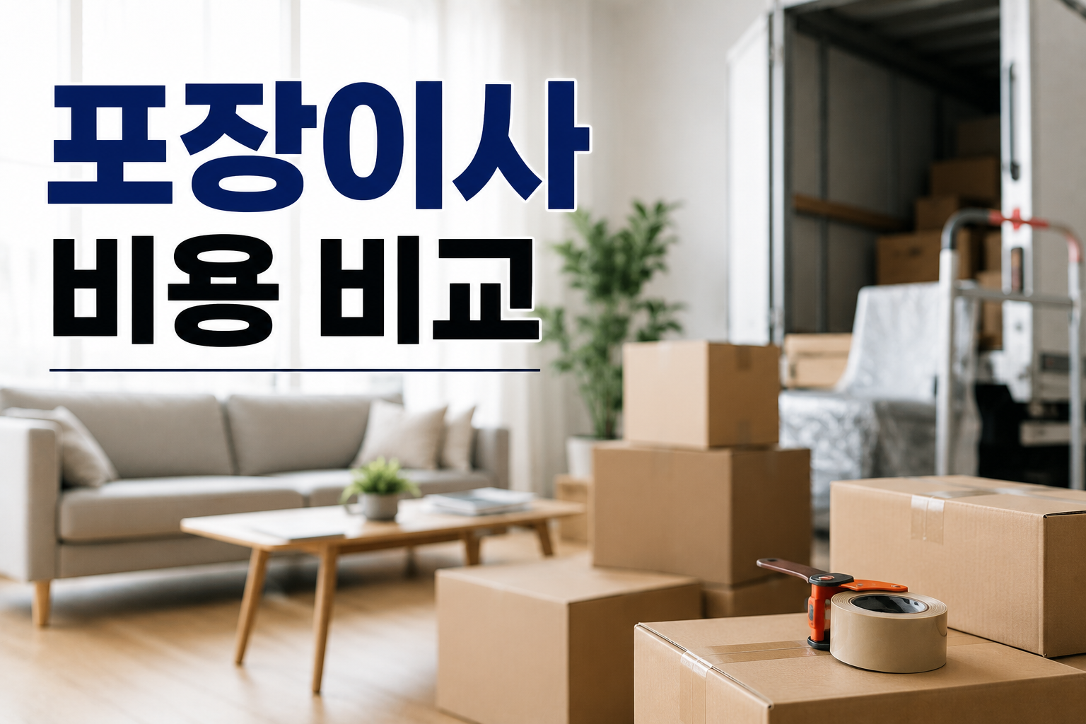 포장이사 비용 비교