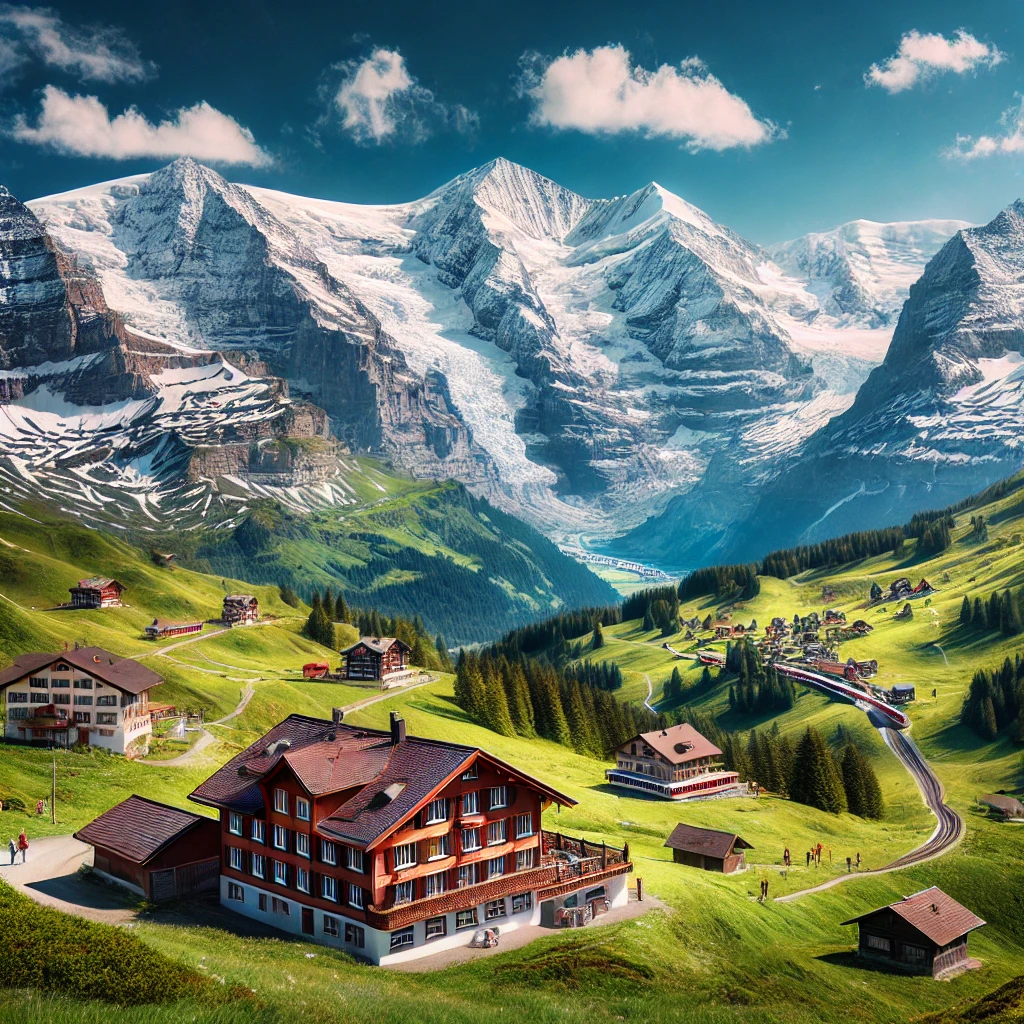 스위스 융프라우 사진