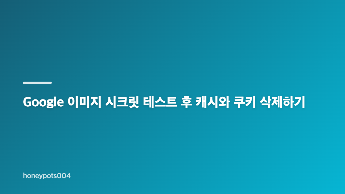 Google 이미지 시크릿 모드로 미리보기 오류 원인 확인하기