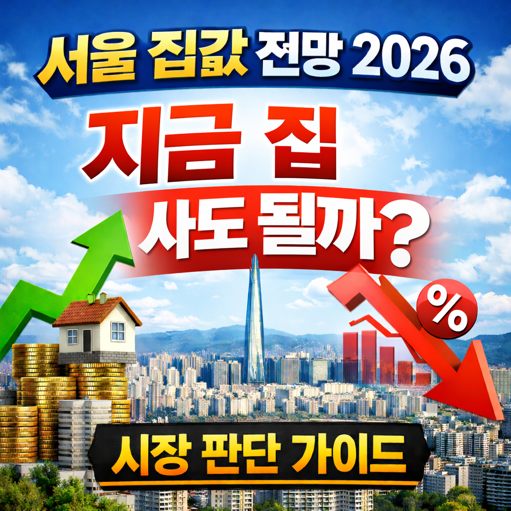 지금 집 사도 될까? 2026 서울 집값 전망 시장 판단 가이드 썸네일