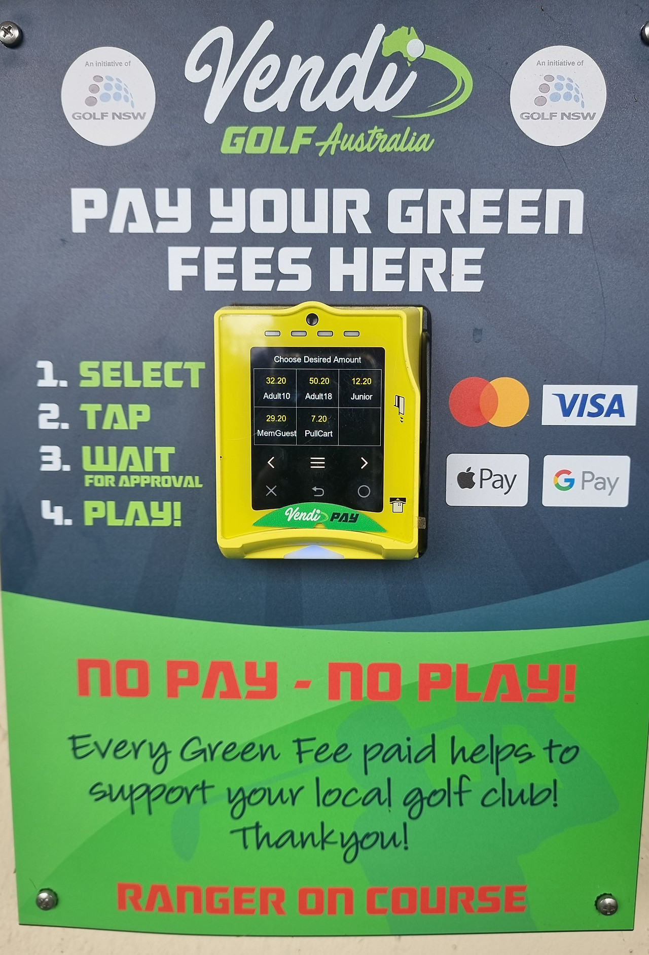 Blue Mountain Wentworth Falls Country Club - pay machine