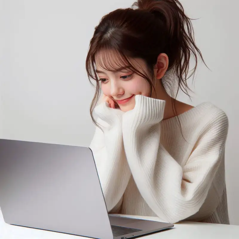 유튜브-검색기록-전체삭제-방법을-알아보는-여성의-모습