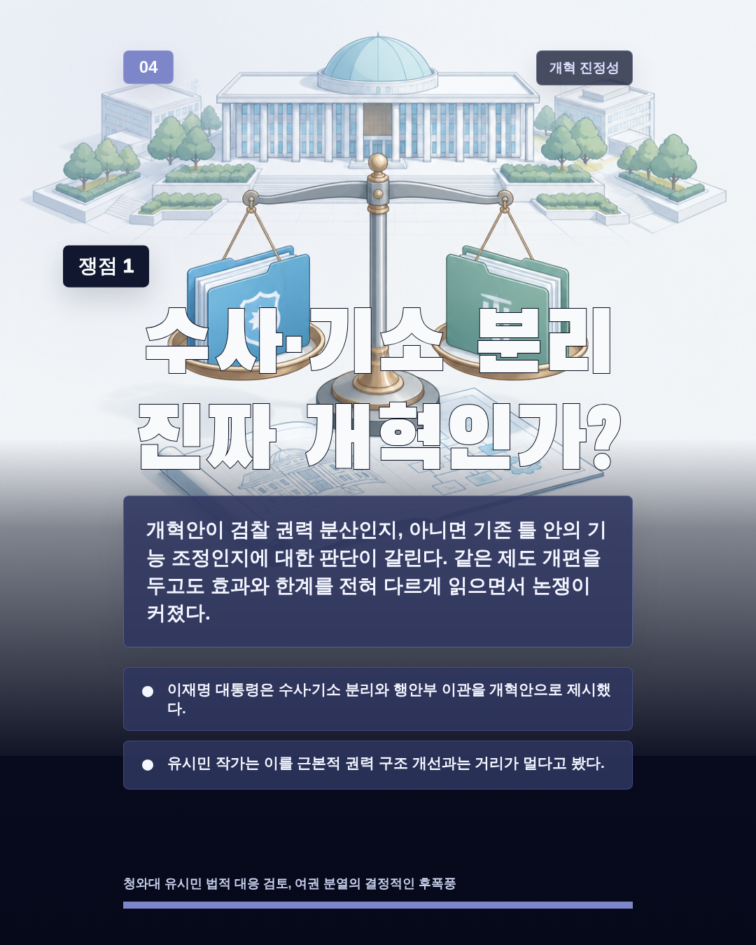 수사&middot;기소 분리 진짜 개혁인가?