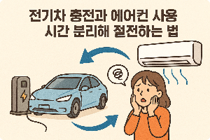 전기차 충전과 에어컨 사용 시간 분리해 절전하는 법