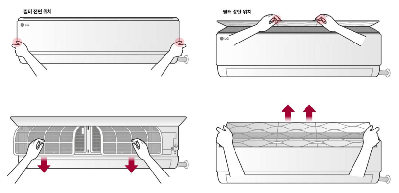 벽걸이 에어컨 청소방법