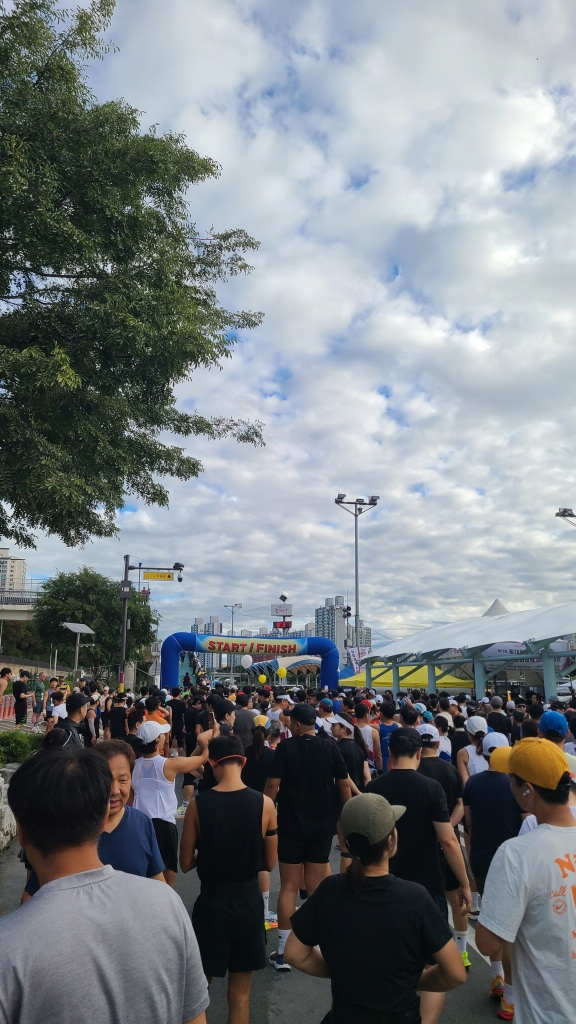 동대문마라톤준비중인 러너